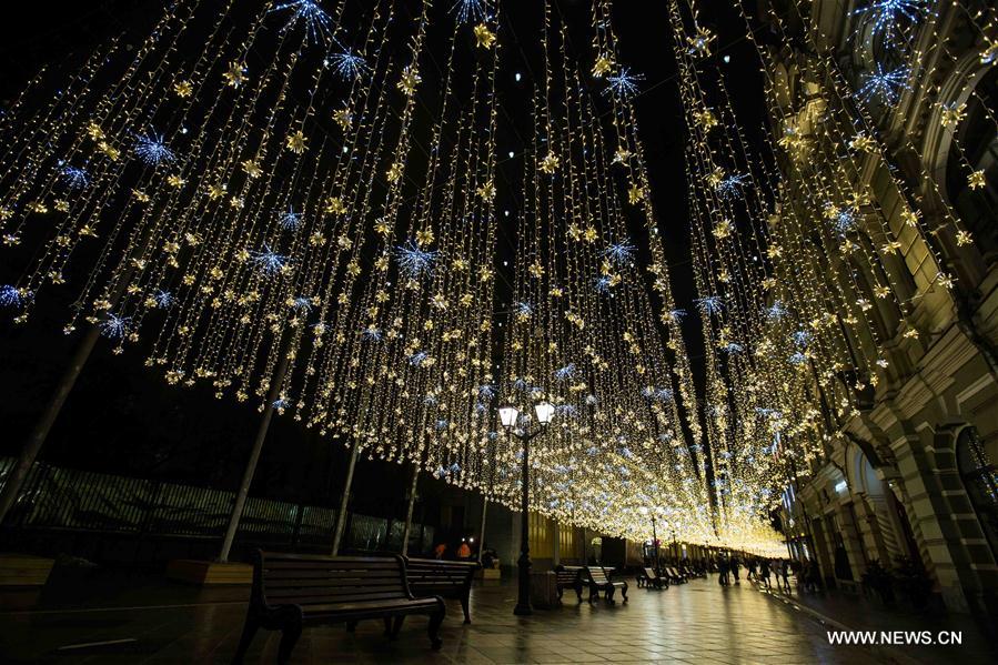 RUSSIA-MOSCOW-NEW YEAR-DECORATIONS