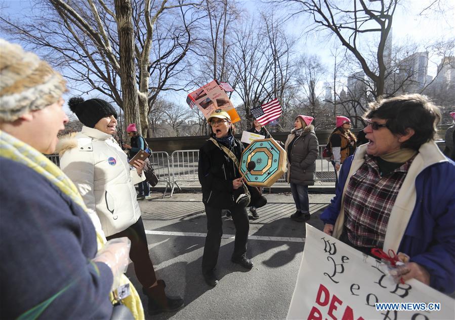 U.S.-NEW YORK-WOMEN'S MARCH