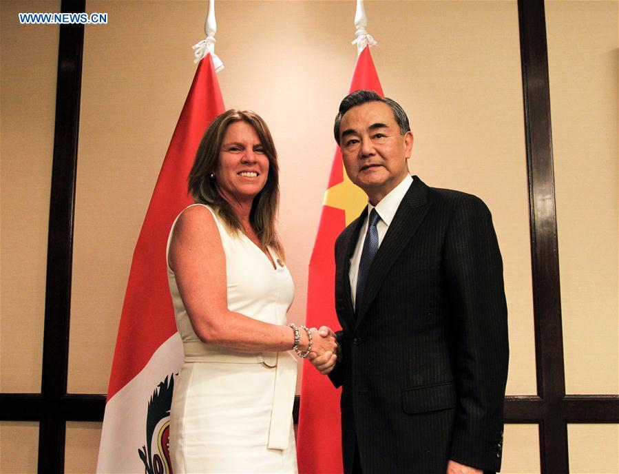 CHILE-SANTIAGO-CHINA-PERU-FM-MEETING