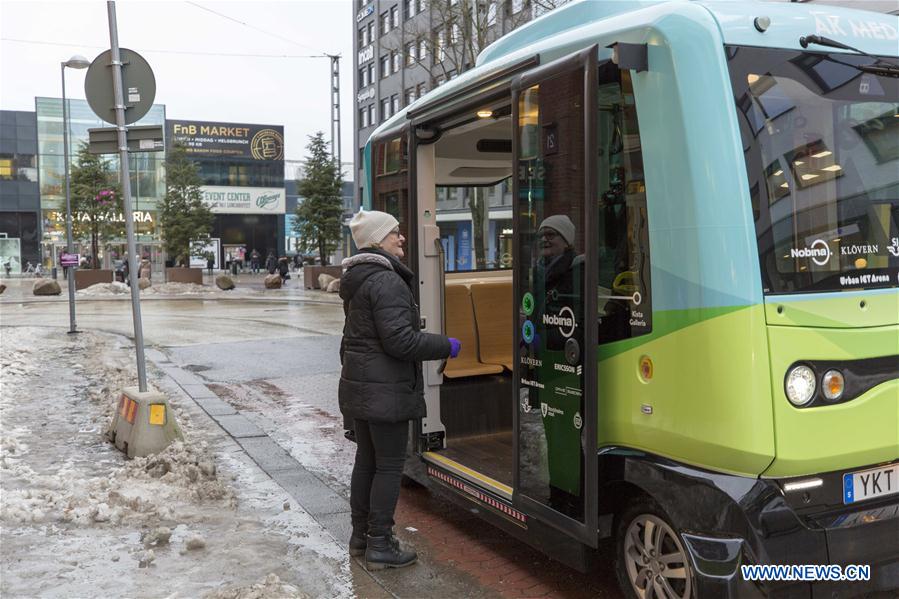 SWEDEN-STOCKHOLM-DRIVERLESS BUS