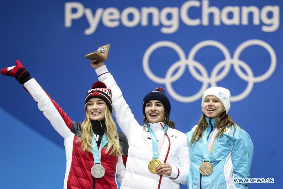 (SP)OLY-SOUTH KOREA-PYEONGCHANG-FREE STYLE SKIING-LADIES' MOGULS-MEDAL CEREMONY