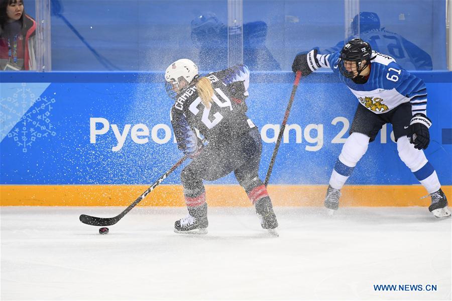 (SP)OLY-SOUTH KOREA-PYEONGCHANG-ICE HOCKEY-USA VS FIN