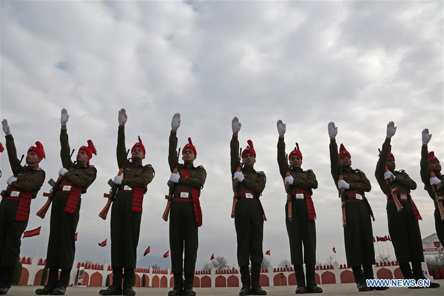 INDIAN-CONTROLLED KASHMIR-SRINAGAR-ARMY-PARADE