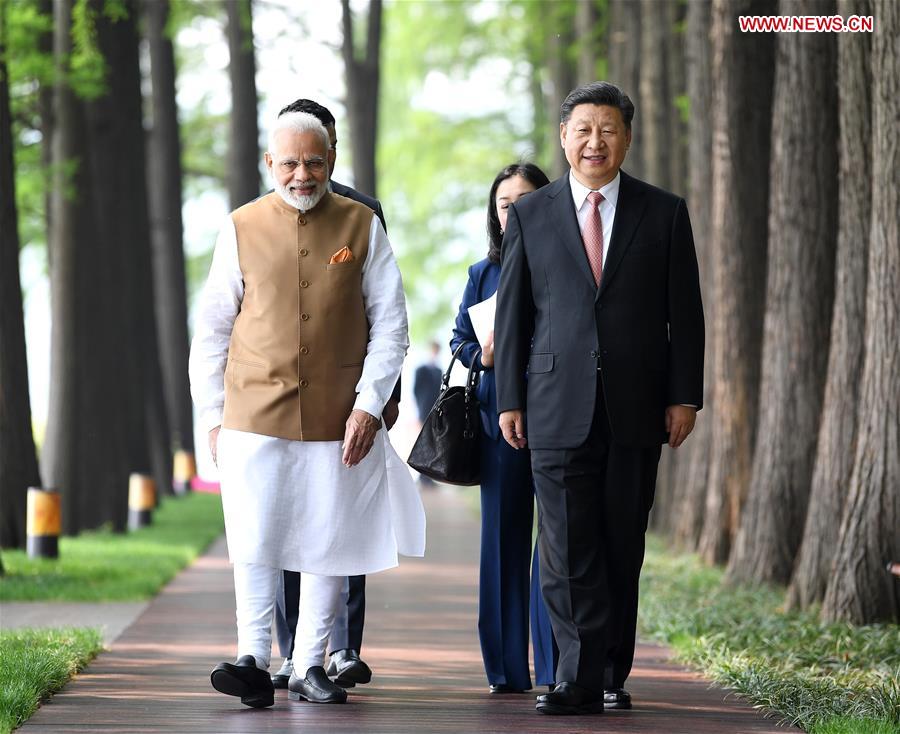 CHINA-WUHAN-XI JINPING-INDIA-MODI-INFORMAL MEETING (CN)