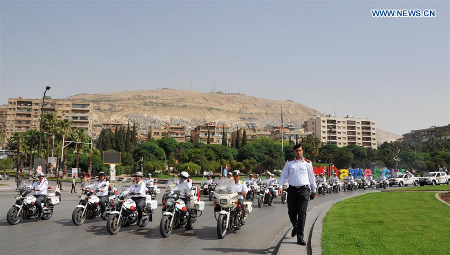 SYRIA-DAMASCUS-TRAFFIC POLICE DAY