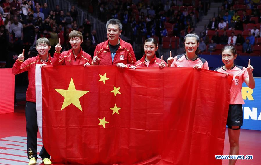 (SP)SWEDEN-HALMSTAD-ITTF WORLD TEAM CHAMPIONSHIPS 2018-WOMEN'S FINAL-CHN VS JPN