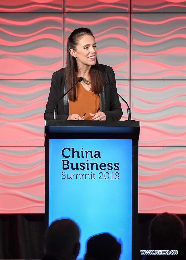 NEW ZEALAND-AUCKLAND-PM-ARDERN-CHINA BUSINESS SUMMIT