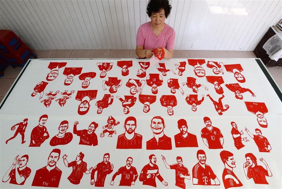 #CHINA-HEBEI-HANDAN-PAPER-CUTTING-FIFA WORLD CUP (CN)