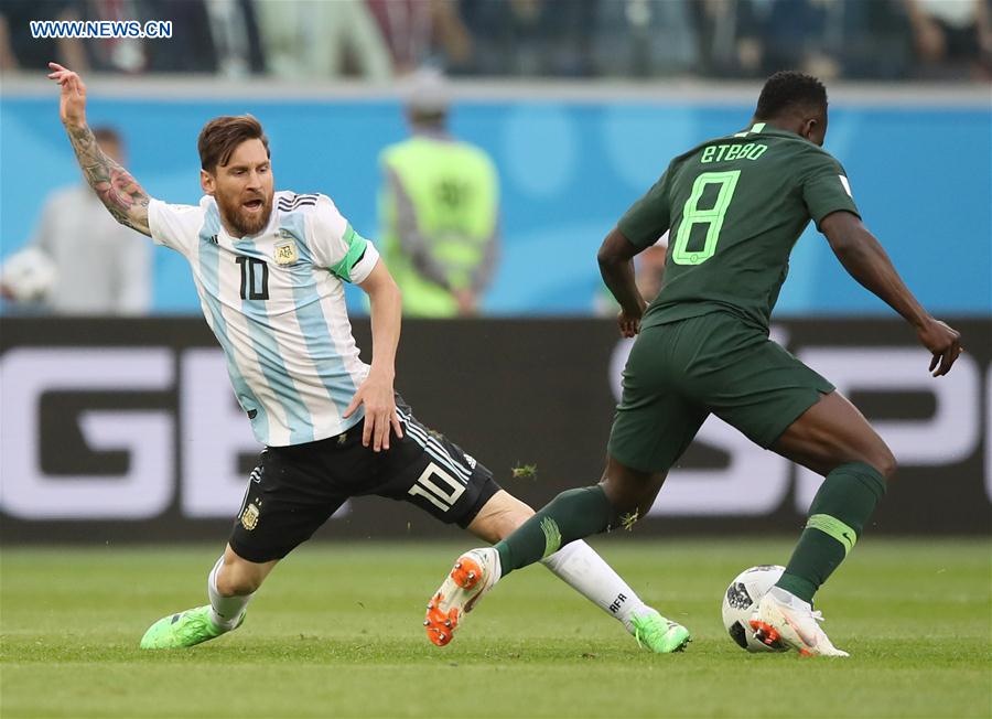 (SP)RUSSIA-SAINT PETERSBURG-2018 WORLD CUP-GROUP D-NIGERIA VS ARGENTINA