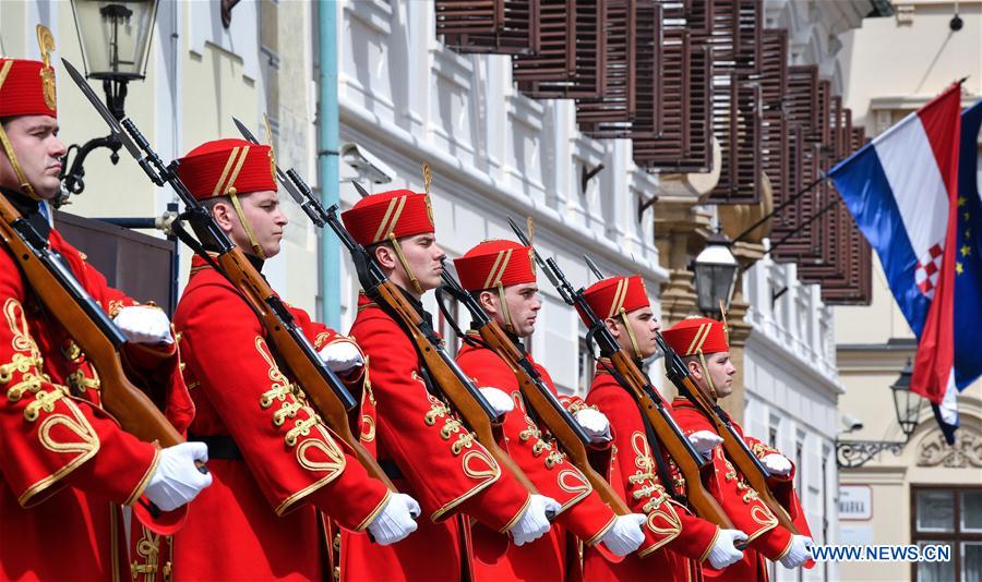 CROATIA-ZAGREB-GUARD OF HONOR