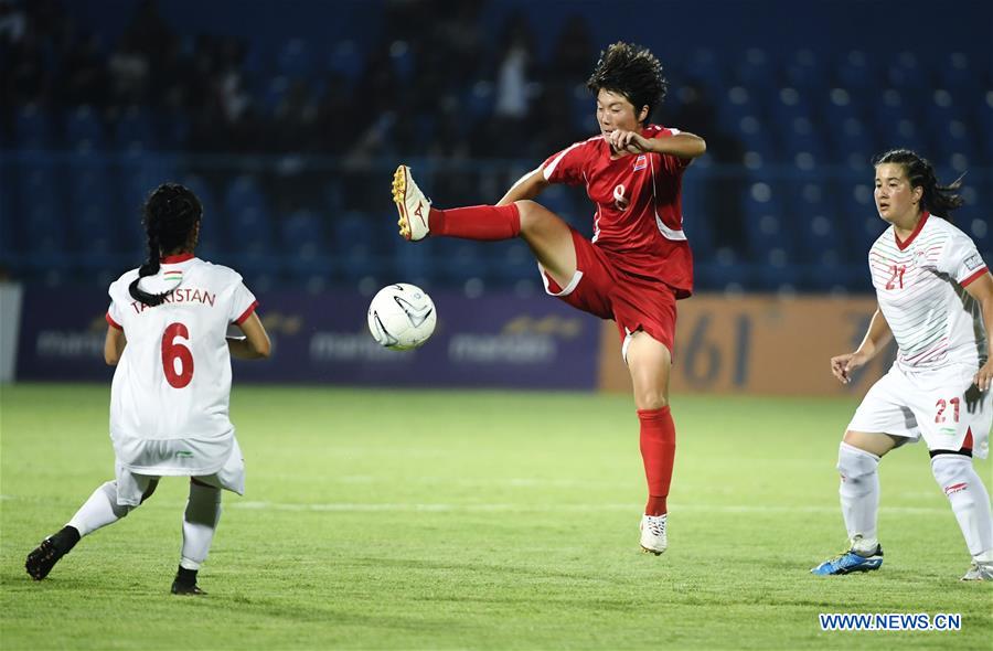 (SP)INDONESIA-PALEMBANG-ASIAN GAMES-WOMEN'S FOOTBALL-DPRK VS TAJIKISTAN