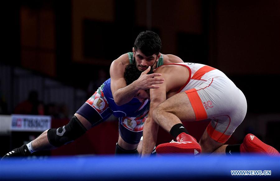 (SP)INDONESIA-JAKARTA-ASIAN GAMES-WRESTLING-MEN'S FREESTYLE 86 KG