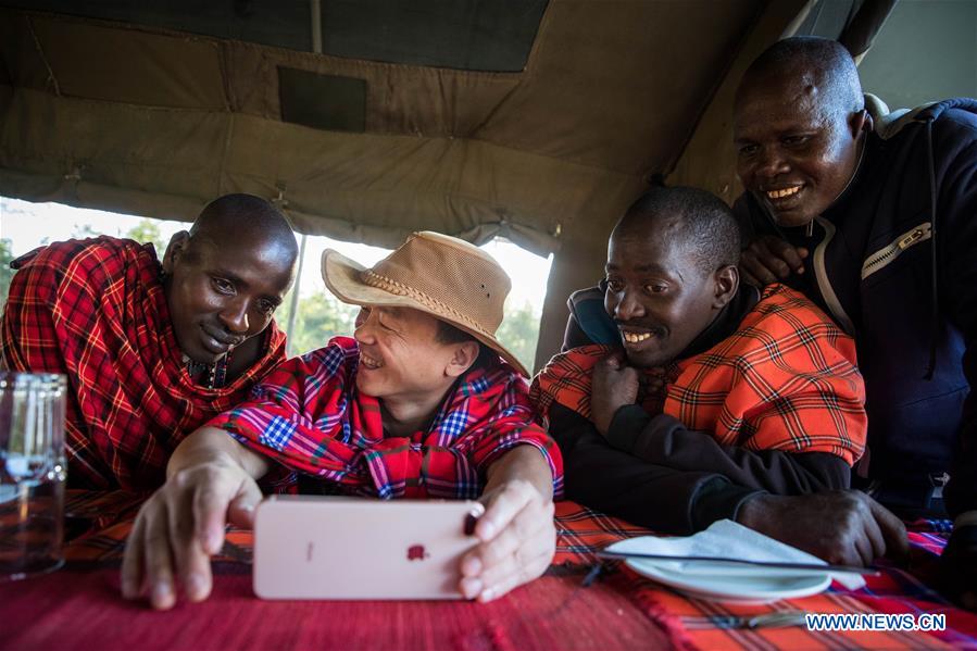 KENYA-MAASAI MARA-CHINESE WILDLIFE CONSERVATIONIST