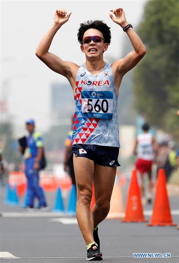 (SP)INDONESIA-JAKARTA-ASIAN GAMES-ATHLETICS-MEN'S 50KM WALK