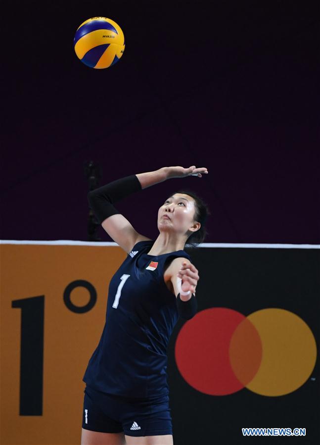 (SP)INDONESIA-JAKARTA-ASIAN GAMES-WOMEN'S VOLLEYBALL FINAL-CHINA VS THAILAND