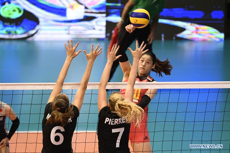 (SP)SWITZERLAND-MONTREUX-VOLLEYBALL-CHINA VS SWITZERLAND