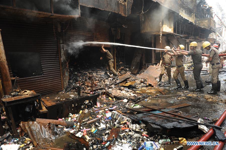 INDIA-KOLKATA-FIRE AT MARKET