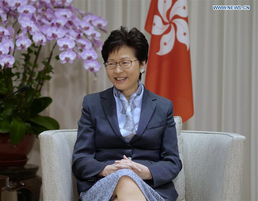 CHINA-HONG KONG-CHIEF EXECUTIVE-INTERVIEW (CN)