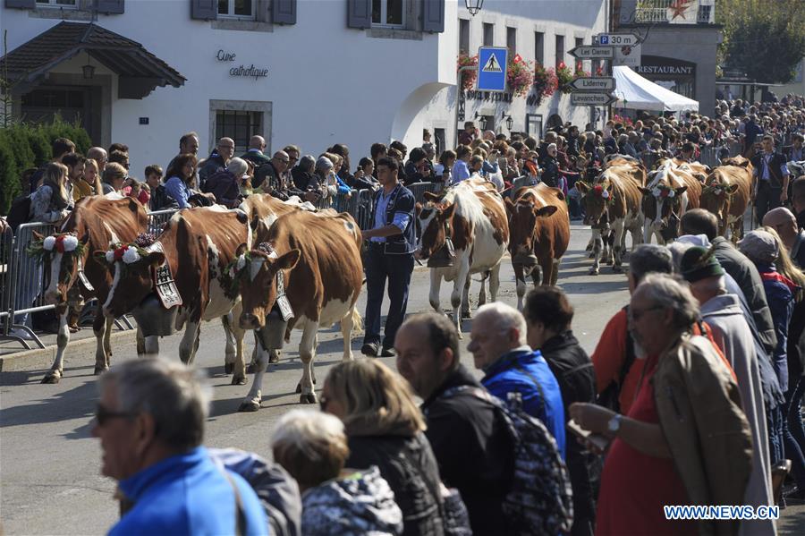 SWITZERLAND-CHARMEY-DESALPE-FESTIVAL