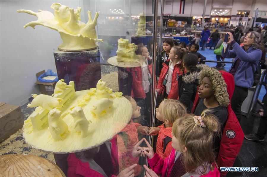 CANADA-TORONTO-ROYAL AGRICULTURAL WINTER FAIR-BUTTER SCULPTURES