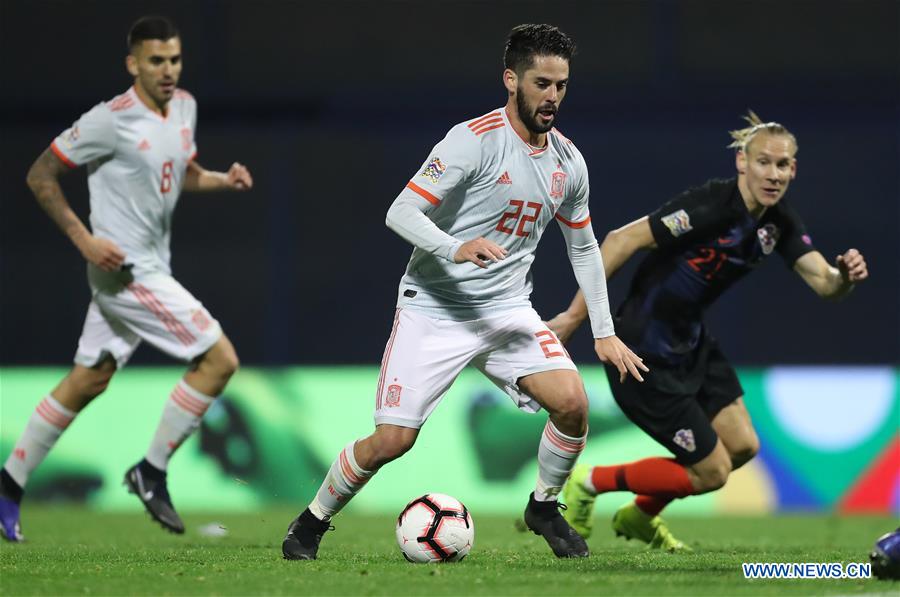 (SP)CROATIA-ZAGREB-FOOTBALL-UEFA NATIONS LEAGUE-CRO VS ESP