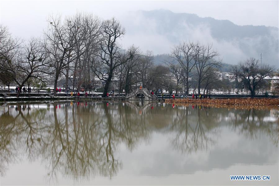 #CHINA-ANHUI-HONGCUN VILLAGE-SNOW (CN)