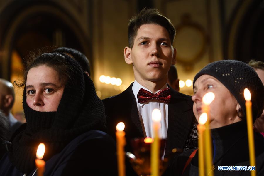 RUSSIA-MOSCOW-ORTHODOX-CHRISTMAS EVE