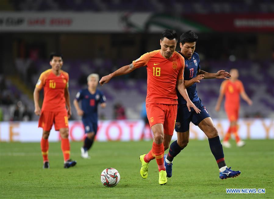 (SP)UAE-AL AIN-SOCCER-AFC ASIAN CUP 2019-CHN VS THA