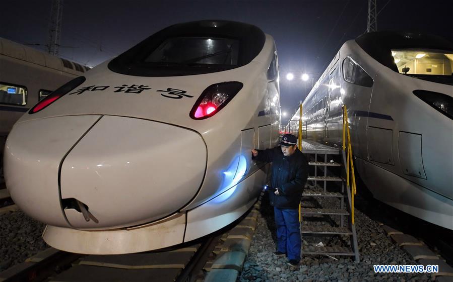 CHINA-CHANGCHUN-BULLET TRAIN-MAINTENANCE (CN)