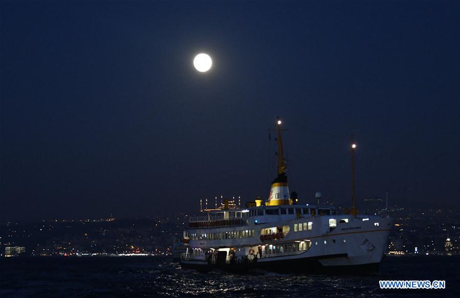 TURKEY-ISTANBUL-FULL MOON