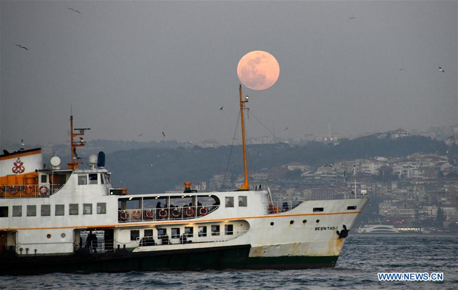 TURKEY-ISTANBUL-FULL MOON