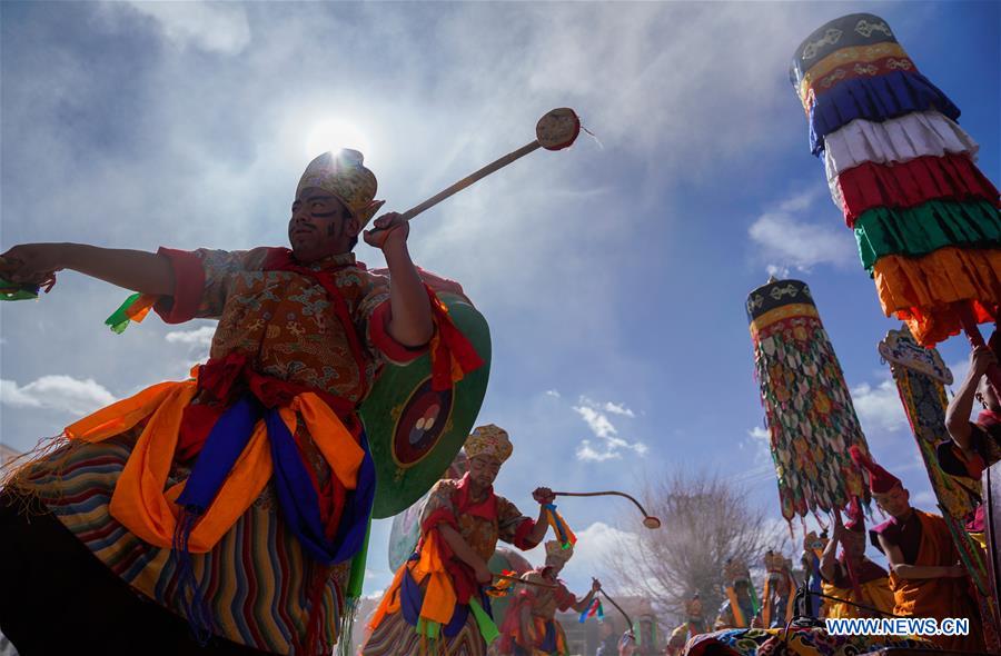 (InTibet) CHINA-TIBET-CHAM DANCE (CN)