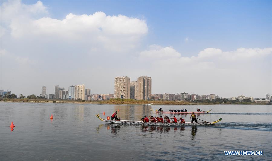 EGYPT-CAIRO-DRAGON BOAT-RACING