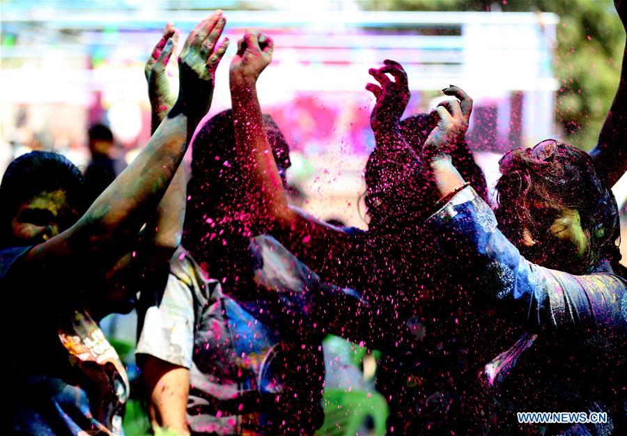 MYANMAR-YANGON-HOLI FESTIVAL-CELEBRATION