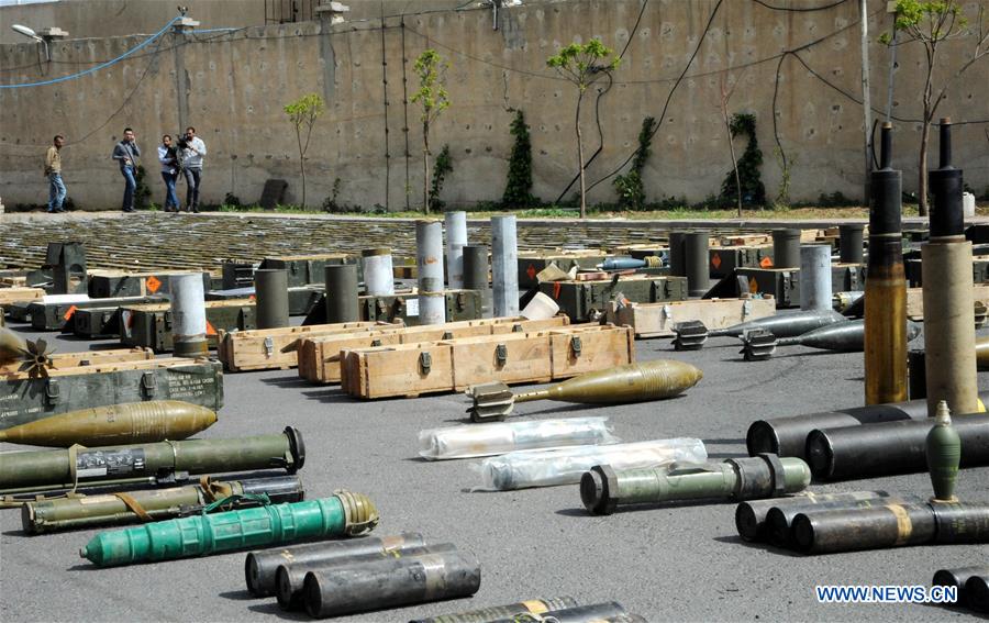 SYRIA-DAMASCUS-CONFISCATED-WEAPONRY