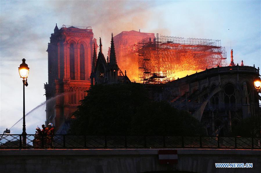 FRANCE-PARIS-NOTRE DAME CATHEDRAL-FIRE