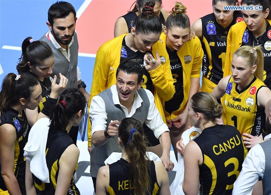 (SP)TURKEY-ISTANBUL-VOLLEYBALL-TURKISH WOMEN'S LEAGUE-VAKIFBANK VS ECZACIBASI