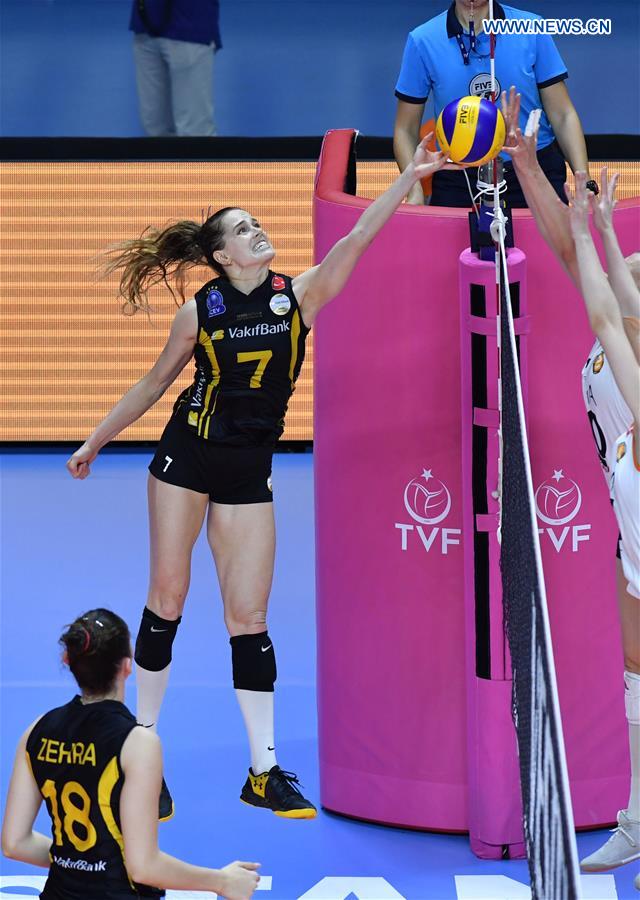 (SP)TURKEY-ISTANBUL-VOLLEYBALL-TURKISH WOMEN'S LEAGUE-VAKIFBANK VS ECZACIBASI