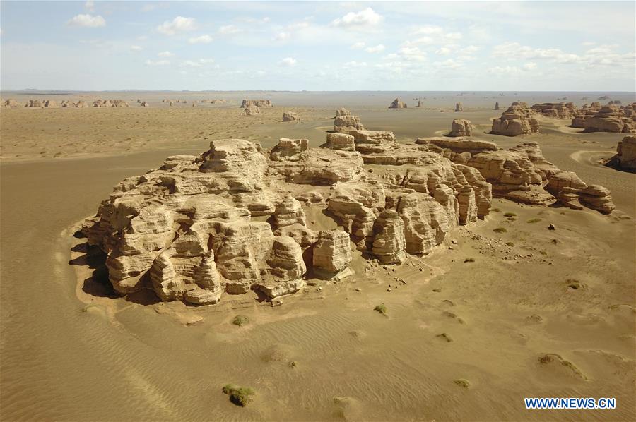 CHINA-GANSU-DUNHUANG-YARDANG GEOPARK