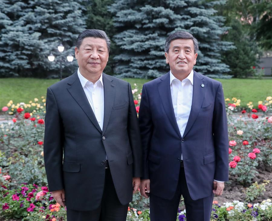 KYRGYZSTAN-BISHKEK-CHINA-PRESIDENTS-MEETING