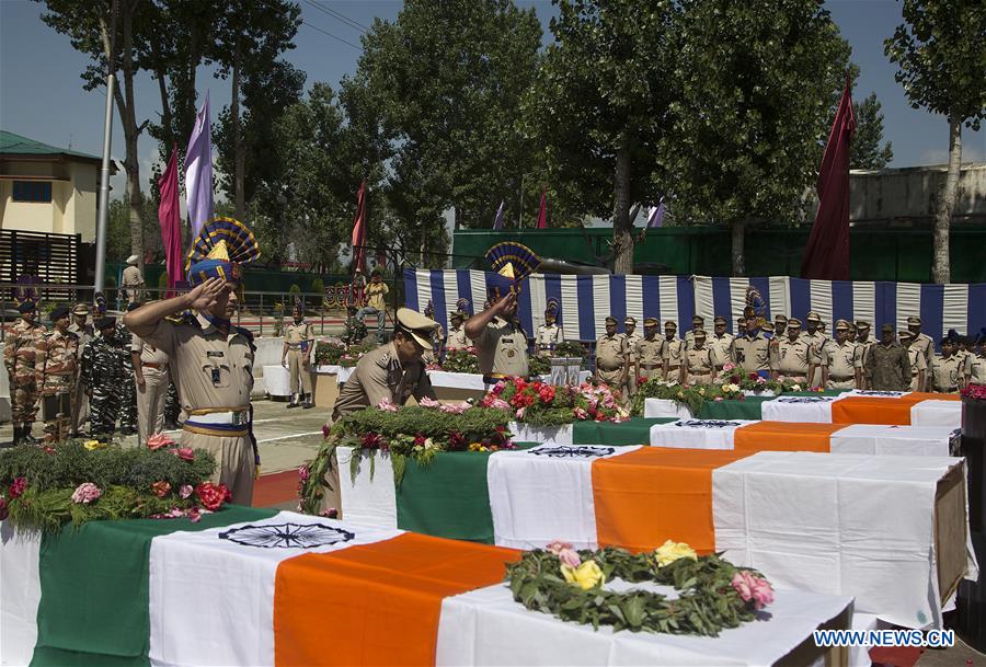 KASHMIR-SRINAGAR-WREATH LAYING CEREMONY