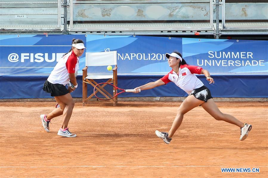 (SP)ITALY-NAPLES-SUMMER UNIVERSIADE 2019-TENNIS-WOMEN'S DOUBLES-SEMIFINAL