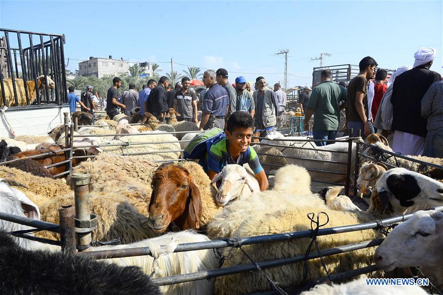 MIDEAST-GAZA-EID AL-ADHA-LIVESTOCK MARKET