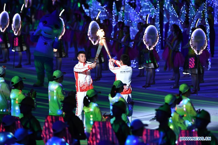 (SP)CHINA-WUHAN-7TH MILITARY WORLD GAMES-OPENING CEREMONY