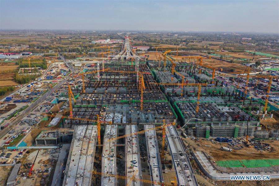 CHINA-HEBEI-INTER-CITY RAILWAY-XIONGAN STATION-CONSTRUCTION (CN)