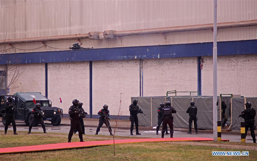 SERBIA-SMEDEREVO-CHINA-POLICE-DRILL