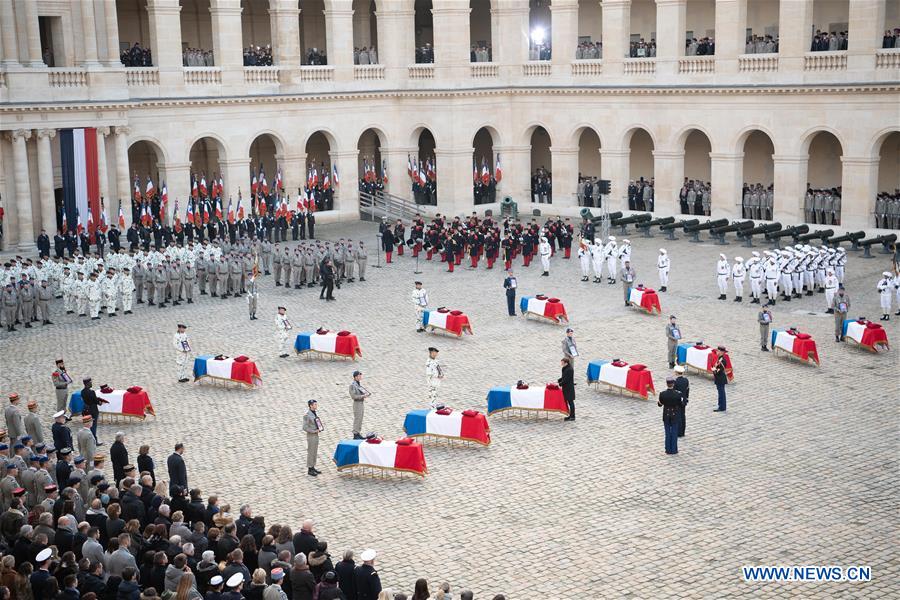 FRANCE-PARIS-13 FALLEN SERVICEMEN-TRIBUTE CEREMONY