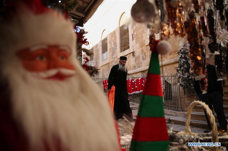 MIDEAST-JERUSALEM-OLD CITY-CHRISTMAS