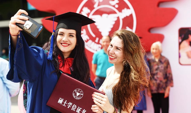 Students celebrate graduation at Zhejiang University