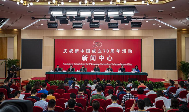 Group interview held by press center for celebration of 70th anniversary of PRC founding